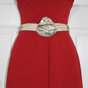 Vintage Cream and White Sell Belt